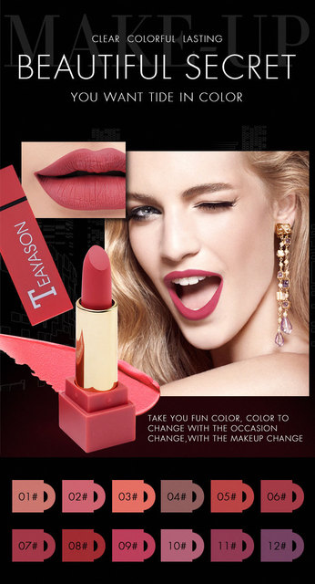 Spectrum Square 12-Color Lipstick Set