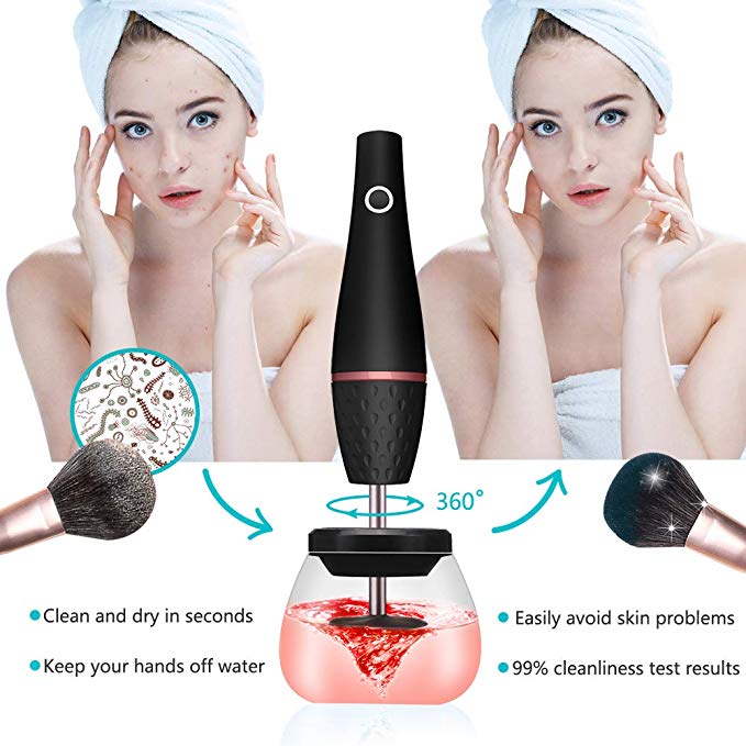 SparkleClean Electric Makeup Brush Cleaner