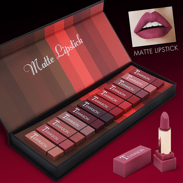 Spectrum Square 12-Color Lipstick Set